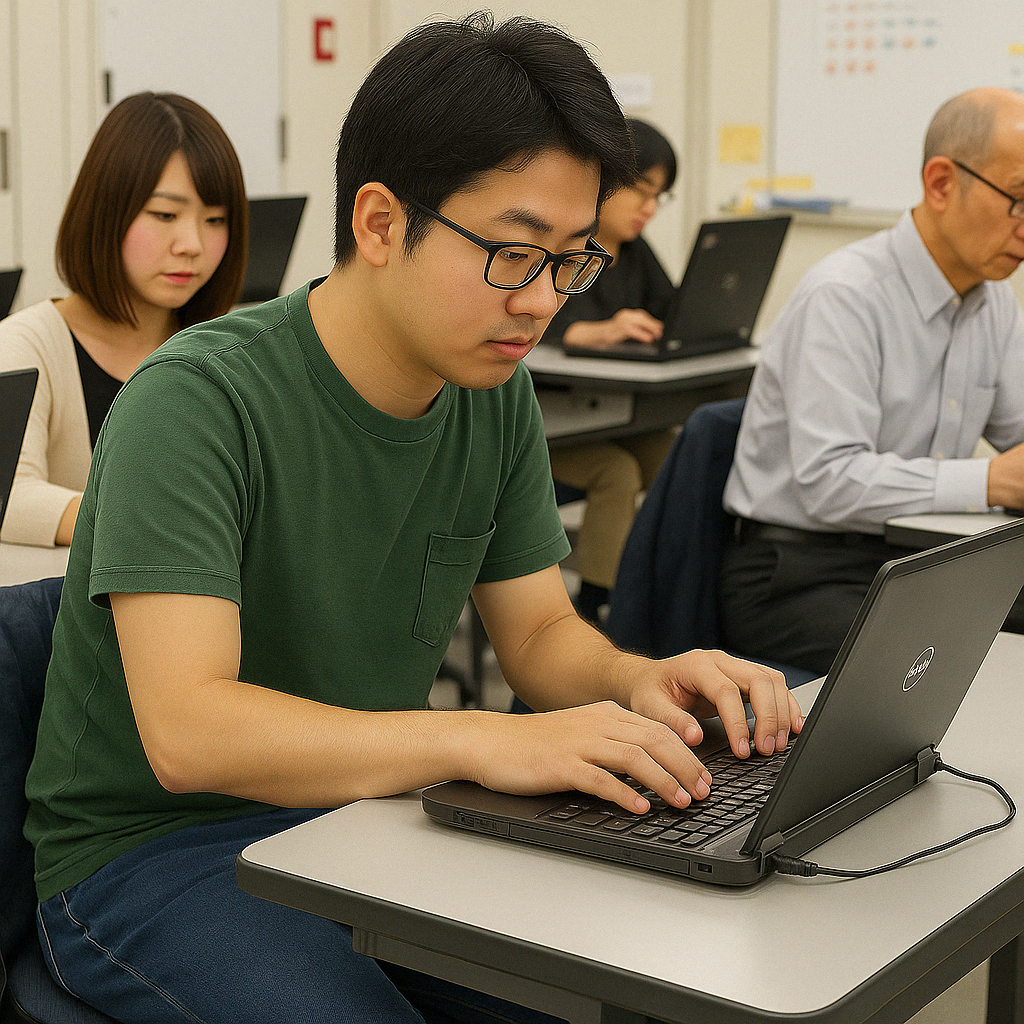 30代男性：休日にパソコンのスキルアップ